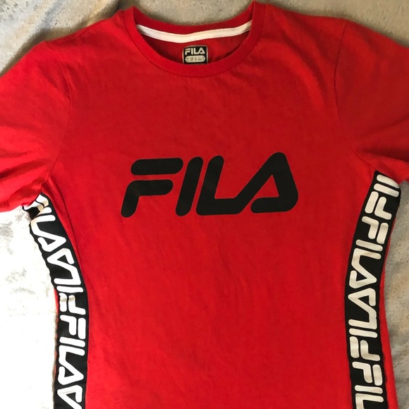 FILA women’s sport street top shirt small red - Picture 2 of 8